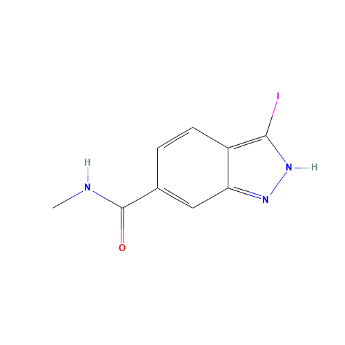 3-iodo-N-methyl-2H-indazole-6-carboxamide (CAS: 906000-50-8) - Related Chemical Product