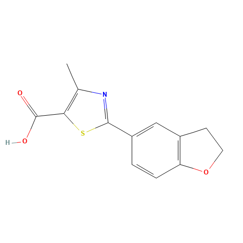 2-(2,3-dihydro-1-benzofuran-5-yl)-4-methyl-1,3-thiazole-5-carboxylic acid (CAS: 690632-04-3) - Related Chemical Product
