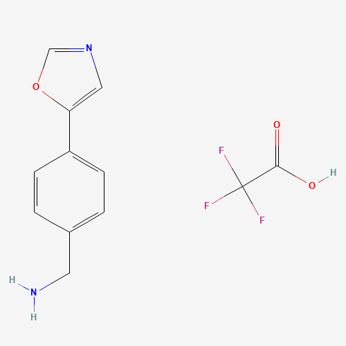 [4-(1,3-oxazol-5-yl)phenyl]methanamine;2,2,2-trifluoroacetic acid (CAS: 1360616-38-1) - Related Chemical Product