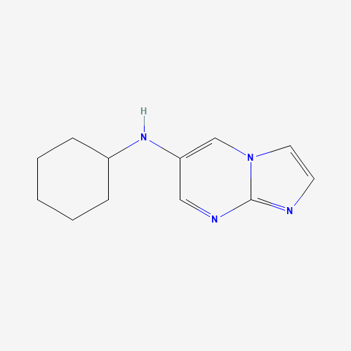 N-cyclohexylimidazo[1,2-a]pyrimidin-6-amine (CAS: 1205125-46-7) - Chemical Structure and Molecular Formula 
