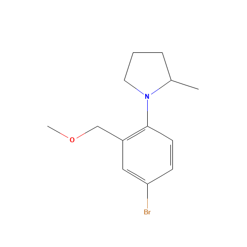 1-[4-bromo-2-(methoxymethyl)phenyl]-2-methylpyrrolidine (CAS: 1243559-15-0) - Related Chemical Product