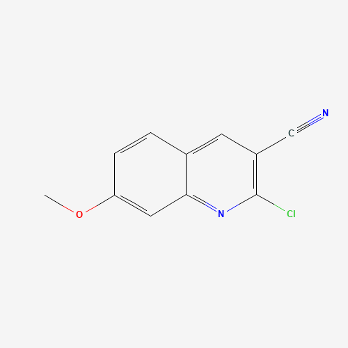 2-chloro-7-methoxyquinoline-3-carbonitrile (CAS: 128259-63-2) - Chemical Structure and Molecular Formula 
