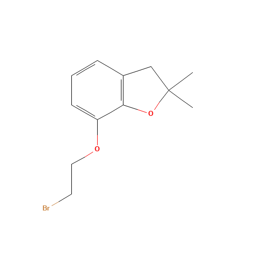 7-(2-bromoethoxy)-2,2-dimethyl-3H-1-benzofuran (CAS: 150375-54-5) - Related Chemical Product
