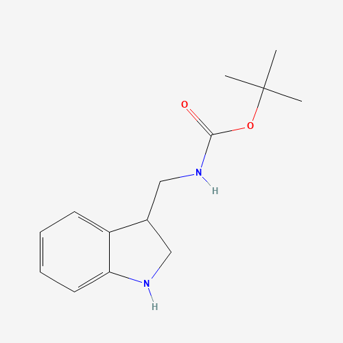 tert-butyl N-(2,3-dihydro-1H-indol-3-ylmethyl)carbamate (CAS: 1000932-73-9) - Related Chemical Product