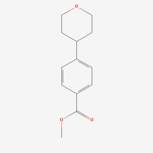 methyl 4-(oxan-4-yl)benzoate (CAS: 1276024-95-3) - Chemical Structure and Molecular Formula 