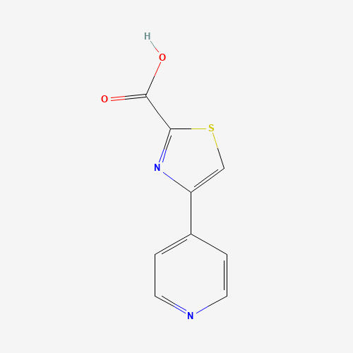 4-pyridin-4-yl-1,3-thiazole-2-carboxylic acid (CAS: 59020-47-2) - Chemical Structure and Molecular Formula 
