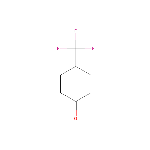 4-(trifluoromethyl)cyclohex-2-en-1-one (CAS: 81206-69-1) - Chemical Structure and Molecular Formula 
