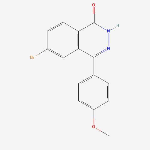6-bromo-4-(4-methoxyphenyl)-2H-phthalazin-1-one (CAS: 1309196-17-5) - Chemical Structure and Molecular Formula 