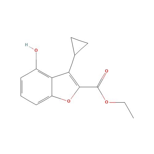 ethyl 3-cyclopropyl-4-hydroxy-1-benzofuran-2-carboxylate (CAS: 279230-73-8) - Related Chemical Product