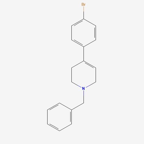 1-benzyl-4-(4-bromophenyl)-3,6-dihydro-2H-pyridine (CAS: 188863-87-8) - Chemical Structure and Molecular Formula 