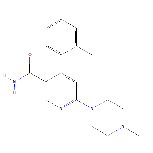 4-(2-methylphenyl)-6-(4-methylpiperazin-1-yl)pyridine-3-carboxamide (CAS: 342417-01-0) - Related Chemical Product