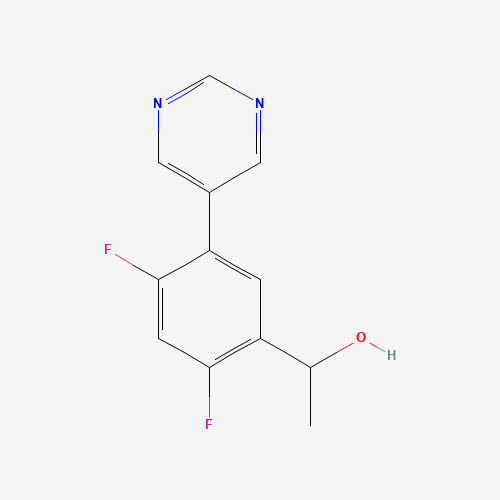 1-(2,4-difluoro-5-pyrimidin-5-ylphenyl)ethanol (CAS: 1616100-67-4) - Related Chemical Product