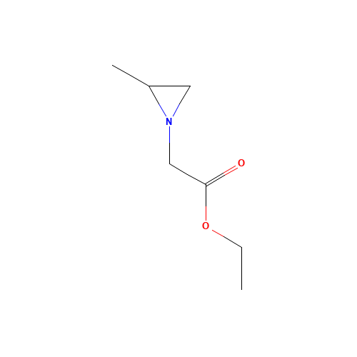 ethyl 2-(2-methylaziridin-1-yl)acetate (CAS: 675189-31-8) - Chemical Structure and Molecular Formula 