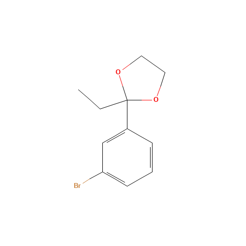2-(3-bromophenyl)-2-ethyl-1,3-dioxolane (CAS: 73275-86-2) - Related Chemical Product