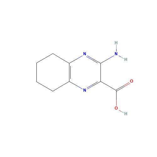 3-amino-5,6,7,8-tetrahydroquinoxaline-2-carboxylic acid (CAS: 16014-67-8) - Chemical Structure and Molecular Formula 