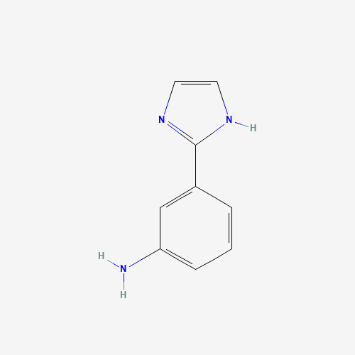 3-(1H-imidazol-2-yl)aniline (CAS: 161887-05-4) - Chemical Structure and Molecular Formula 