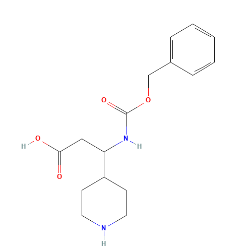 3-(phenylmethoxycarbonylamino)-3-piperidin-4-ylpropanoic acid (CAS: 372144-06-4) - Related Chemical Product
