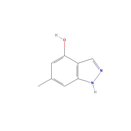 6-methyl-1,2-dihydroindazol-4-one (CAS: 705927-36-2) - Chemical Structure and Molecular Formula 