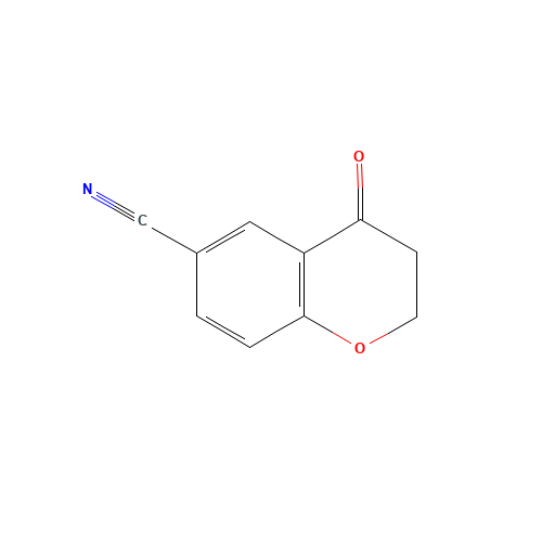 4-oxo-2,3-dihydrochromene-6-carbonitrile (CAS: 138801-92-0) - Chemical Structure and Molecular Formula 