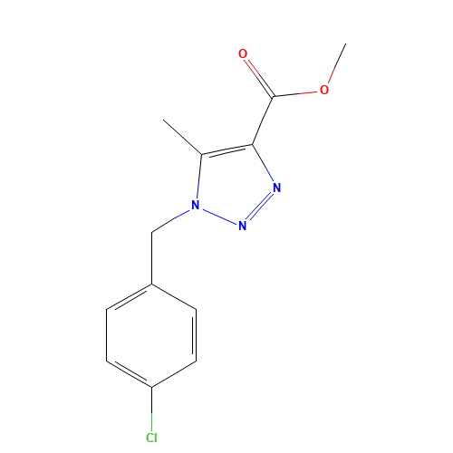 methyl 1-[(4-chlorophenyl)methyl]-5-methyltriazole-4-carboxylate (CAS: 1092301-40-0) - Related Chemical Product
