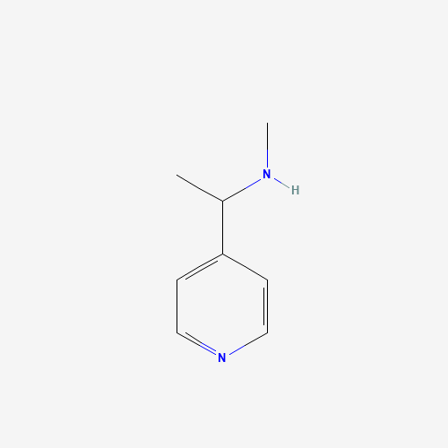 N-methyl-1-pyridin-4-ylethanamine (CAS: 158958-52-2) - Chemical Structure and Molecular Formula 