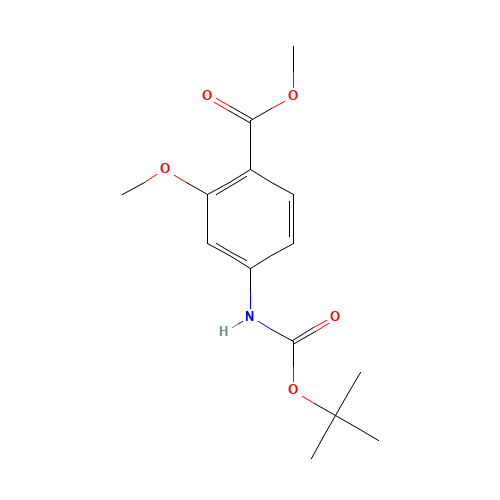 methyl 2-methoxy-4-[(2-methylpropan-2-yl)oxycarbonylamino]benzoate (CAS: 883555-08-6) - Related Chemical Product