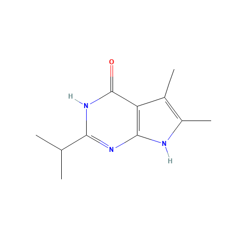 5,6-dimethyl-2-propan-2-yl-1,7-dihydropyrrolo[2,3-d]pyrimidin-4-one (CAS: 251947-07-6) - Related Chemical Product