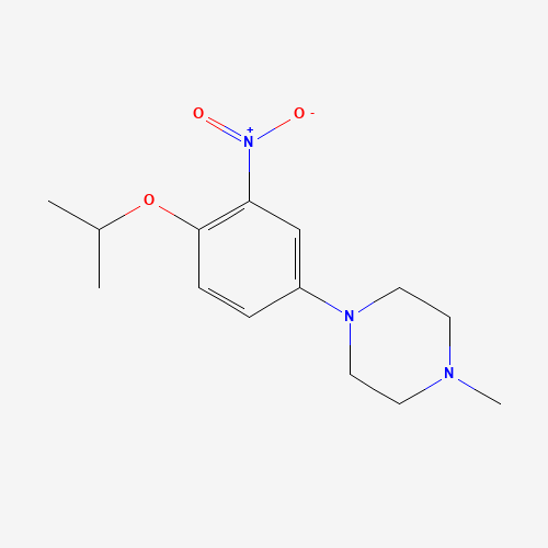 1-methyl-4-(3-nitro-4-propan-2-yloxyphenyl)piperazine (CAS: 1462951-06-9) - Related Chemical Product