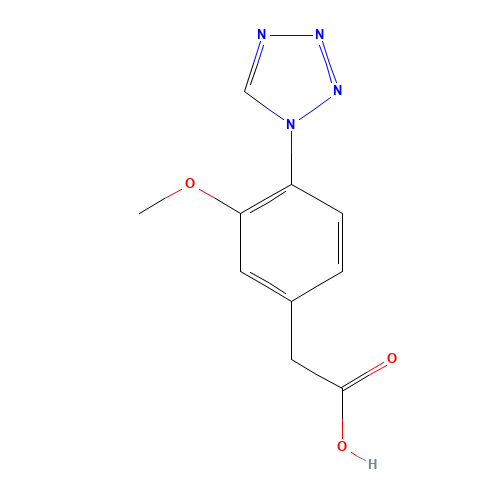 2-[3-methoxy-4-(tetrazol-1-yl)phenyl]acetic acid (CAS: 1374573-68-8) - Related Chemical Product