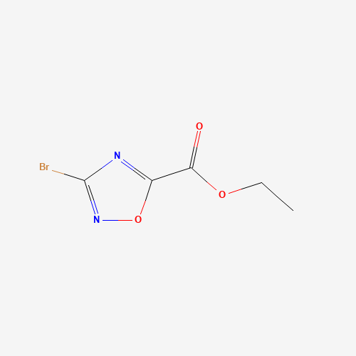 ethyl 3-bromo-1,2,4-oxadiazole-5-carboxylate (CAS: 121562-09-2) - Chemical Structure and Molecular Formula 