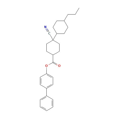 [4-(4-cyanophenyl)phenyl] 4-(4-propylcyclohexyl)cyclohexane-1-carboxylate (CAS: 82492-42-0) - Related Chemical Product