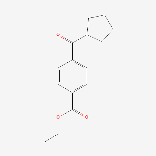 ethyl 4-(cyclopentanecarbonyl)benzoate (CAS: 898791-40-7) - Related Chemical Product