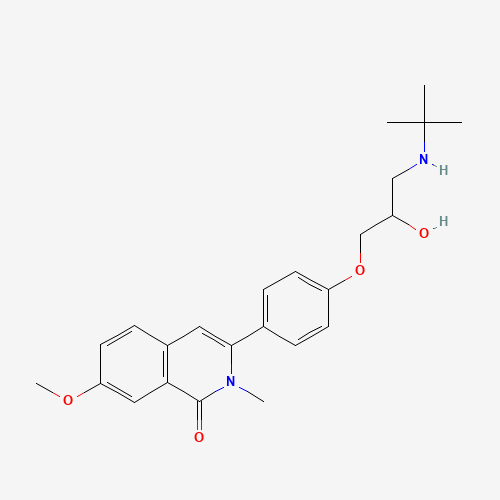 3-[4-[3-(tert-butylamino)-2-hydroxypropoxy]phenyl]-7-methoxy-2-methylisoquinolin-1-one (CAS: 67793-71-9) - Related Chemical Product