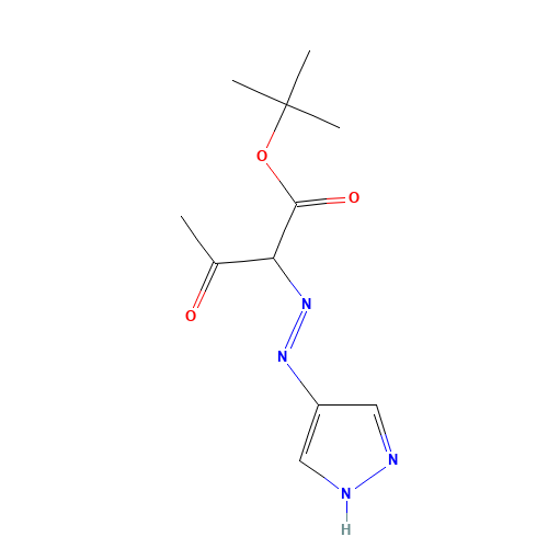tert-butyl 3-oxo-2-(2-pyrazol-4-ylidenehydrazinyl)butanoate (CAS: 1314389-50-8) - Related Chemical Product