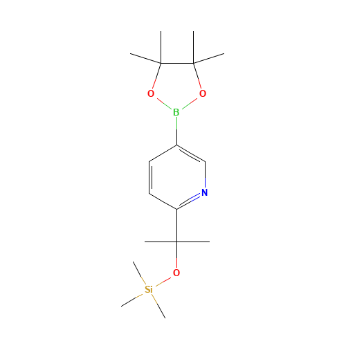 trimethyl-[2-[5-(4,4,5,5-tetramethyl-1,3,2-dioxaborolan-2-yl)pyridin-2-yl]propan-2-yloxy]silane (CAS: 1228014-10-5) - Related Chemical Product