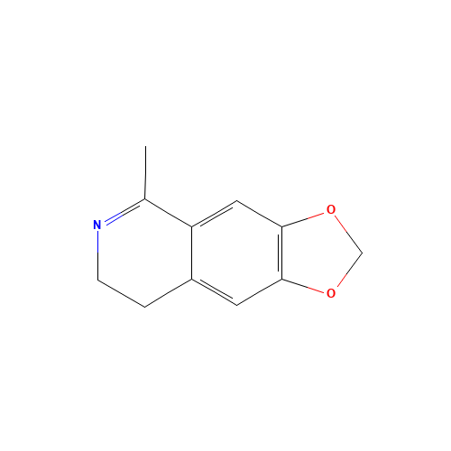 5-methyl-7,8-dihydro-[1,3]dioxolo[4,5-g]isoquinoline (CAS: 17104-27-7) - Chemical Structure and Molecular Formula 