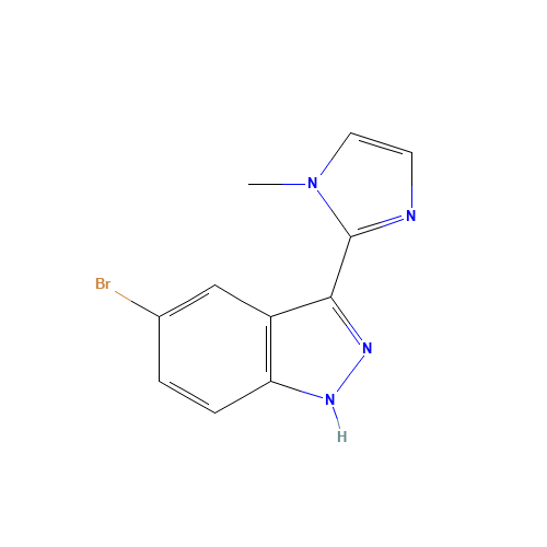 5-bromo-3-(1-methylimidazol-2-yl)-1H-indazole (CAS: 1180130-66-8) - Related Chemical Product