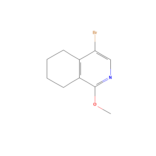 4-bromo-1-methoxy-5,6,7,8-tetrahydroisoquinoline (CAS: 861136-83-6) - Chemical Structure and Molecular Formula 