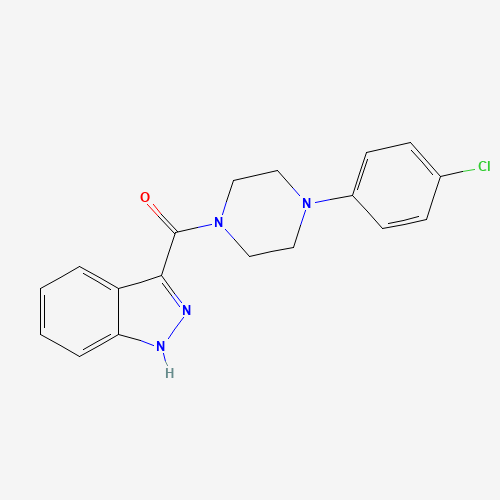 [4-(4-chlorophenyl)piperazin-1-yl]-(1H-indazol-3-yl)methanone (CAS: 160008-89-9) - Related Chemical Product