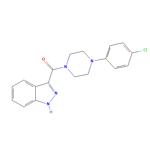 [4-(4-chlorophenyl)piperazin-1-yl]-(1H-indazol-3-yl)methanone (CAS: 160008-89-9) - Related Chemical Product