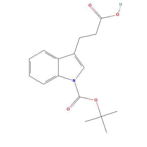 3-[1-[(2-methylpropan-2-yl)oxycarbonyl]indol-3-yl]propanoic acid (CAS: 468721-38-2) - Related Chemical Product