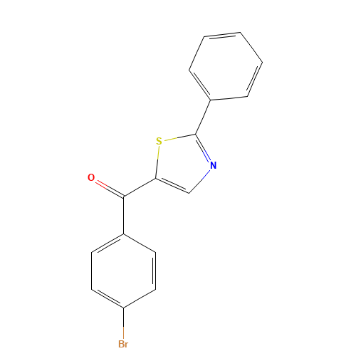 (4-bromophenyl)-(2-phenyl-1,3-thiazol-5-yl)methanone (CAS: 52421-62-2) - Related Chemical Product