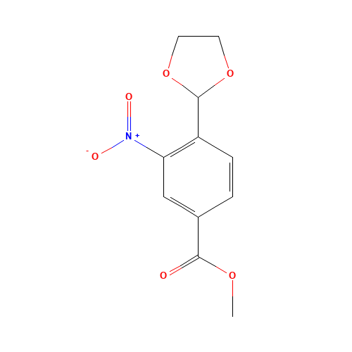 methyl 4-(1,3-dioxolan-2-yl)-3-nitrobenzoate (CAS: 773095-63-9) - Related Chemical Product