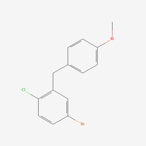 4-bromo-1-chloro-2-[(4-methoxyphenyl)methyl]benzene (CAS: 333361-51-6) - Related Chemical Product