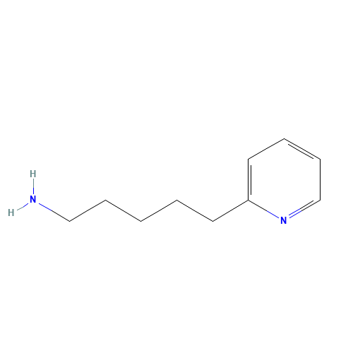 5-pyridin-2-ylpentan-1-amine (CAS: 59082-57-4) - Chemical Structure and Molecular Formula 