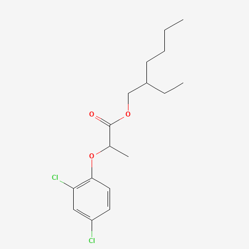 2-ethylhexyl 2-(2,4-dichlorophenoxy)propanoate (CAS: 79270-78-3) - Chemical Structure and Molecular Formula 