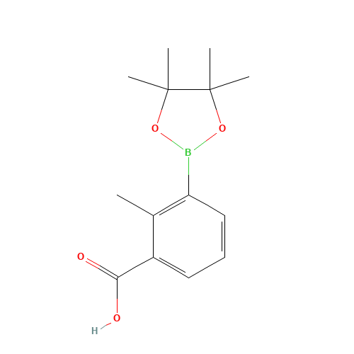 2-methyl-3-(4,4,5,5-tetramethyl-1,3,2-dioxaborolan-2-yl)benzoic acid (CAS: 882678-82-2) - Related Chemical Product