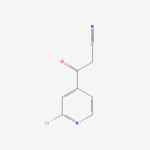 3-(2-chloropyridin-4-yl)-3-oxopropanenitrile (CAS: 1213232-78-0) - Chemical Structure and Molecular Formula 