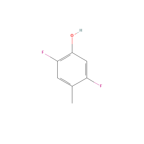 2,5-difluoro-4-methylphenol (CAS: 1260892-16-7) - Chemical Structure and Molecular Formula 