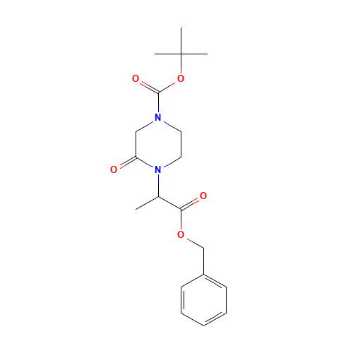 tert-butyl 3-oxo-4-(1-oxo-1-phenylmethoxypropan-2-yl)piperazine-1-carboxylate (CAS: 1448190-04-2) - Related Chemical Product